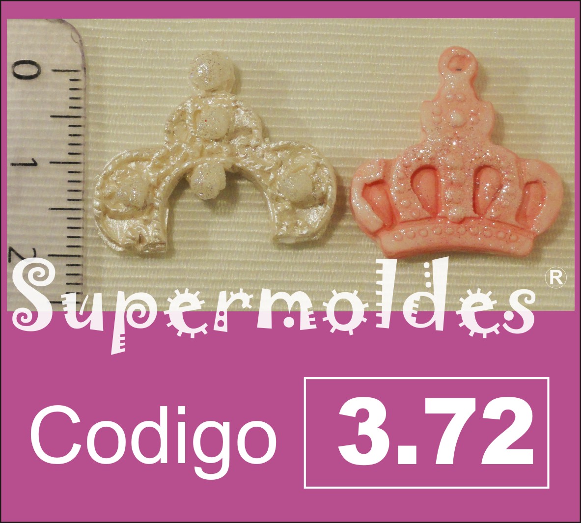 Coronas x 2u diferentes  2cm alto