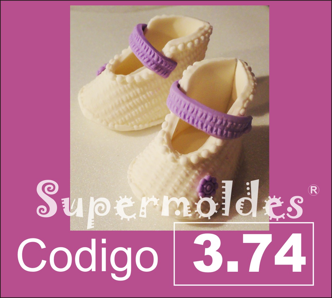 Zapatitos tipo escarpin bebes en 3D para armar