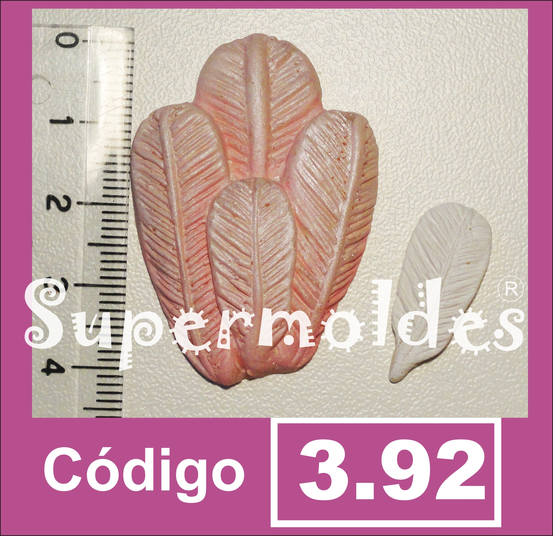 Alas de 4 plumas 4cm alto