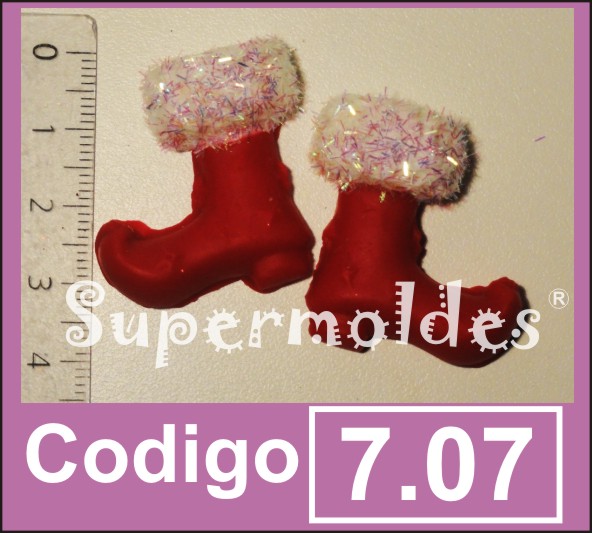 Botas de noel (el par) 3,5cm alto