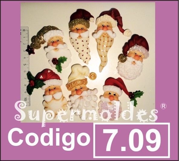 Super combinable cara de noel mas de 20 opciones 6 a 10 cm alto