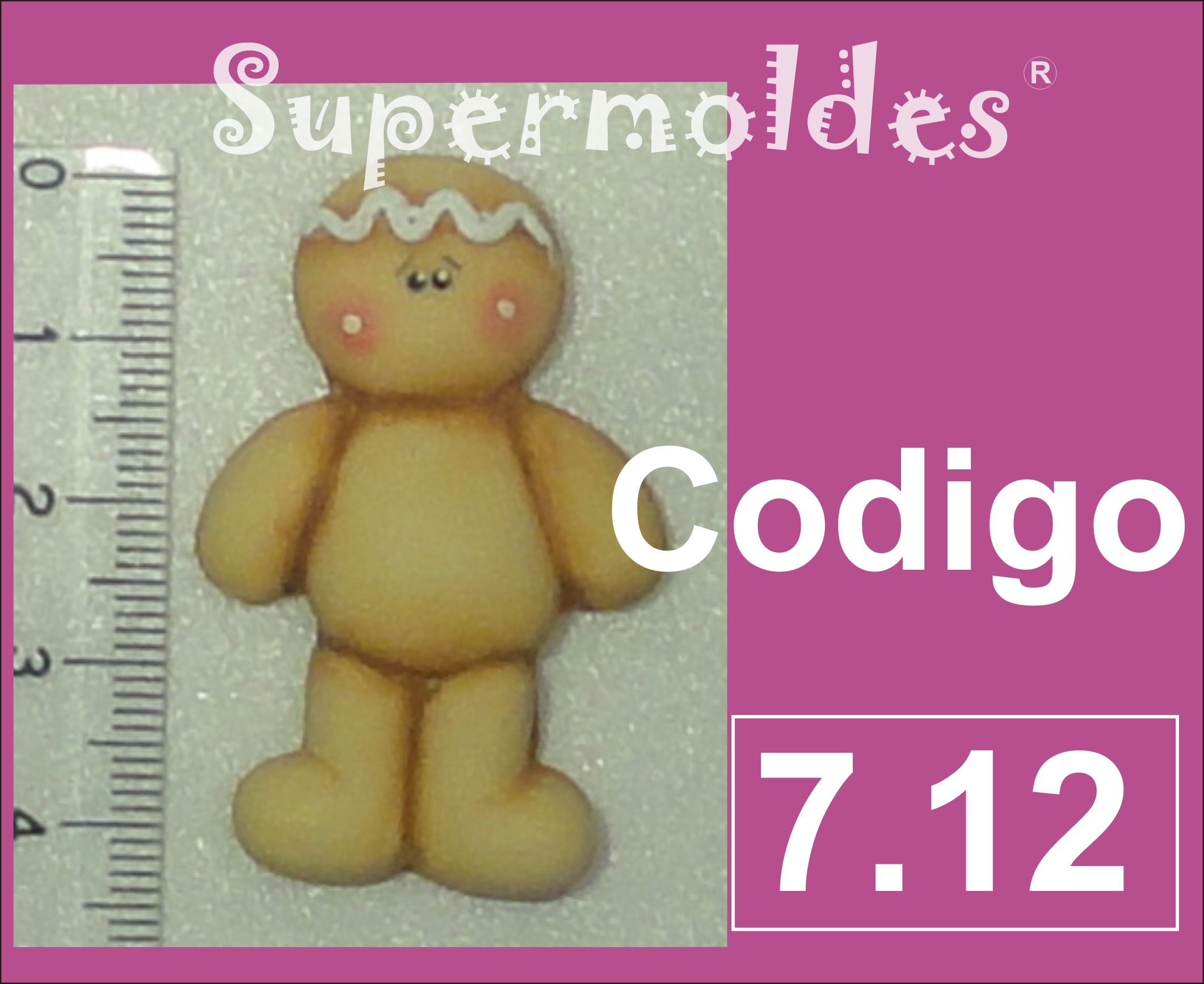 Galletita jenjibre miniatura entera 5,5cm alto