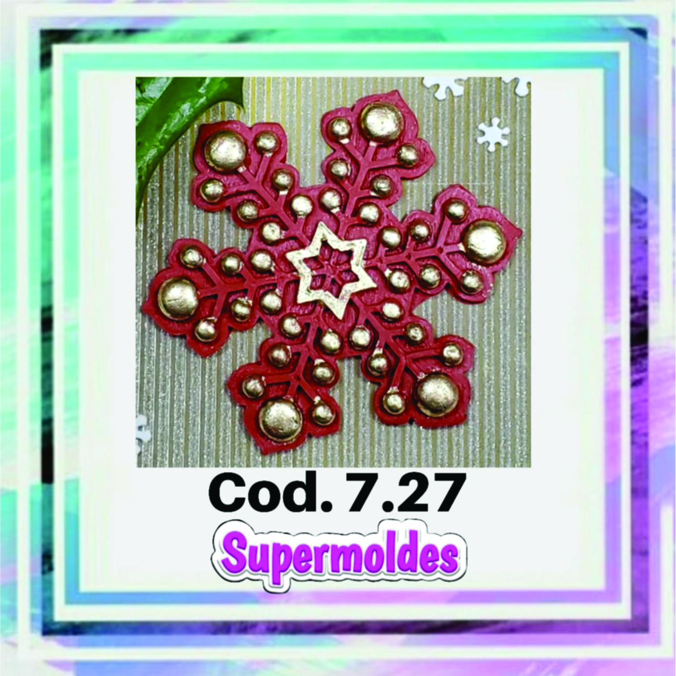 Copo nieve 6 puntas 9 cm