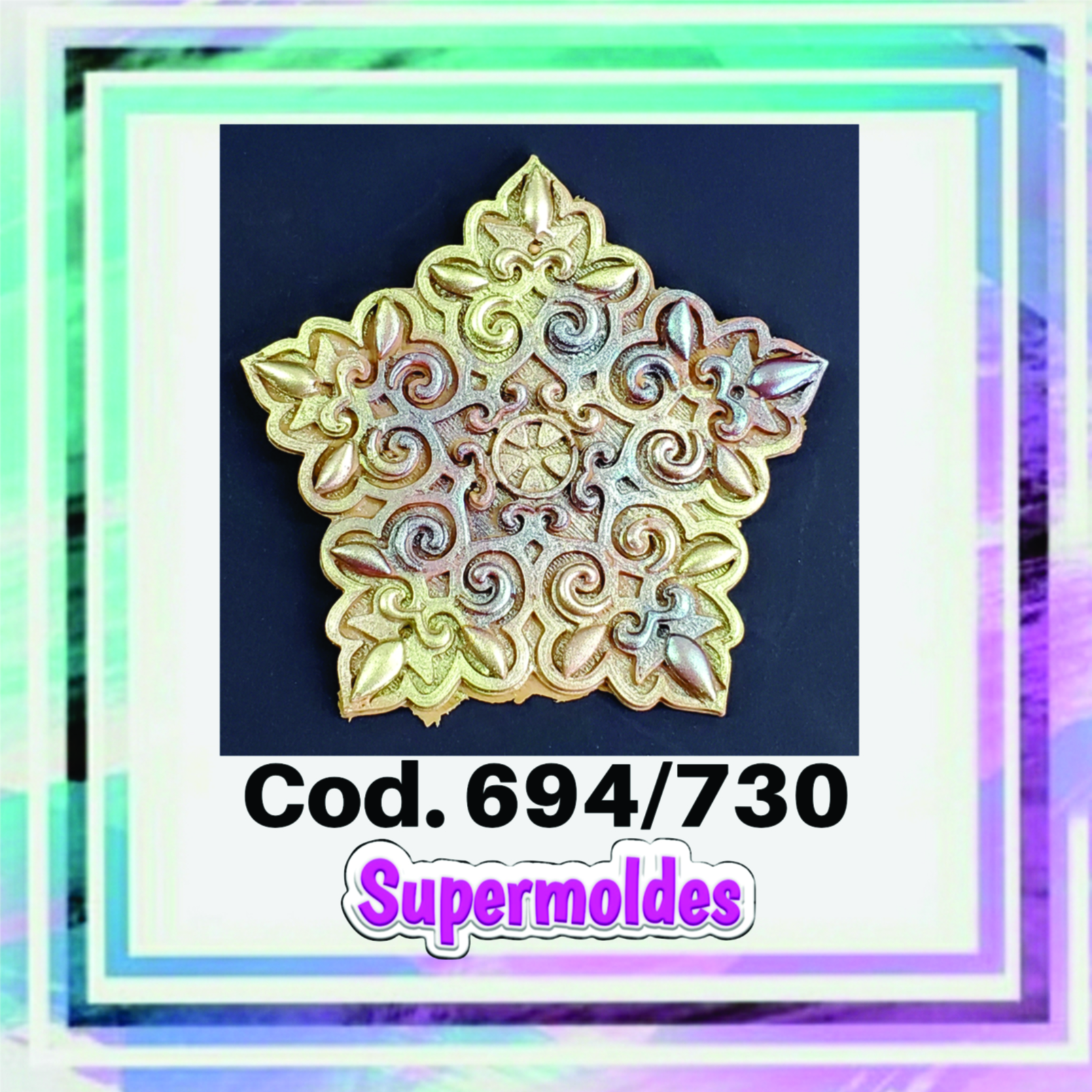 Mandala/copo 5 puntas 10cm