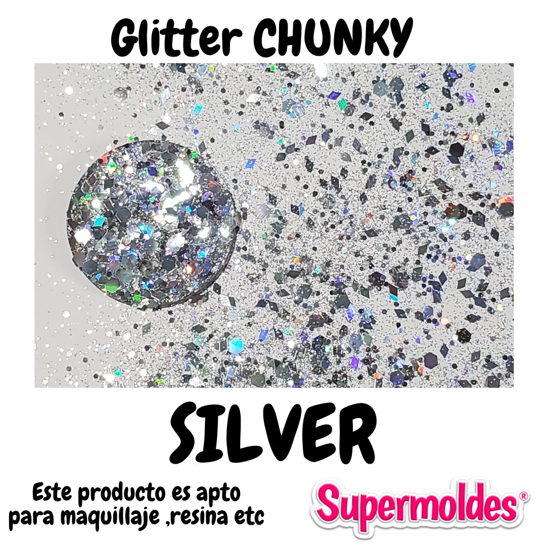 Silver Chunky MIX particulas 10g
