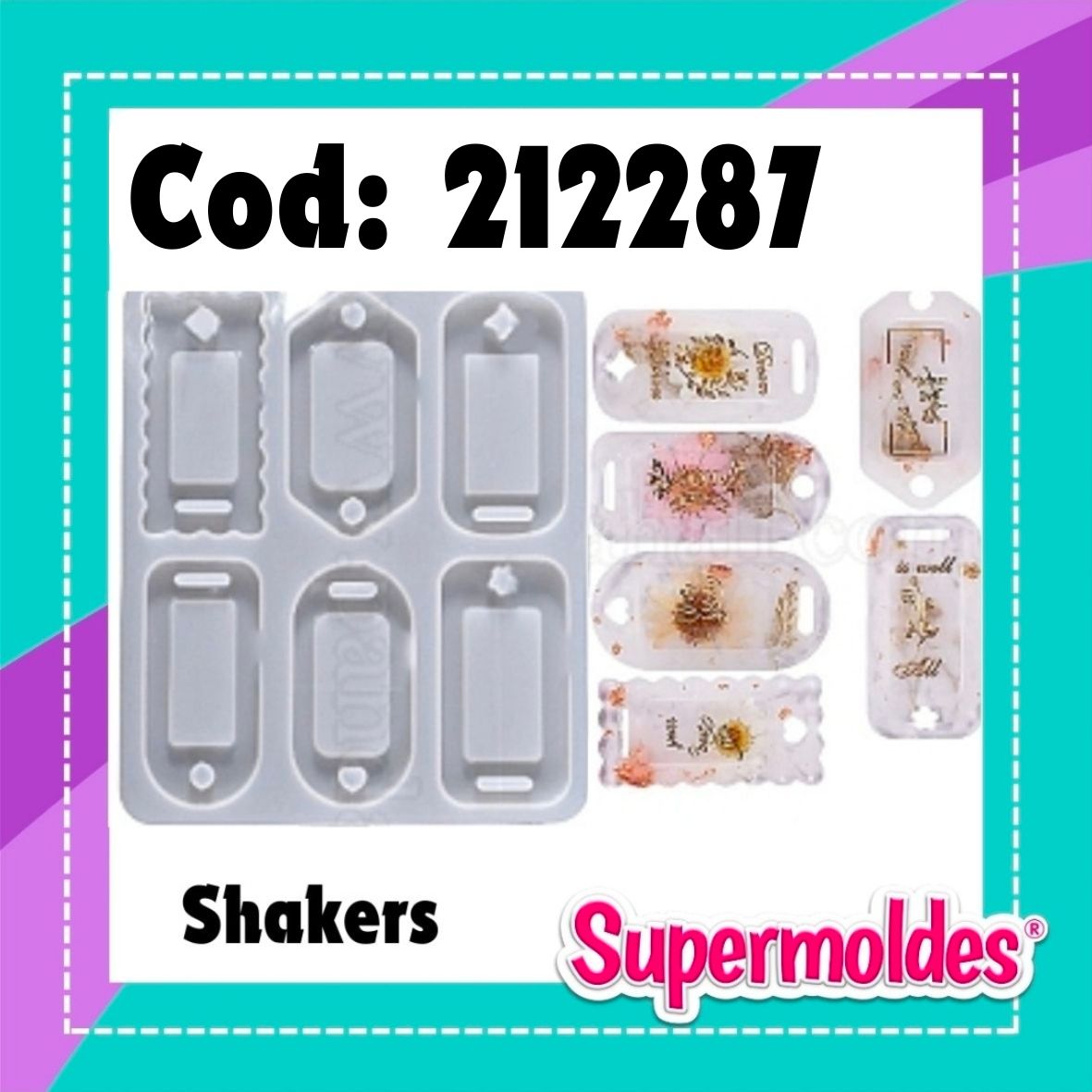 Llaveros shakers 7cm largo 6u (chino)