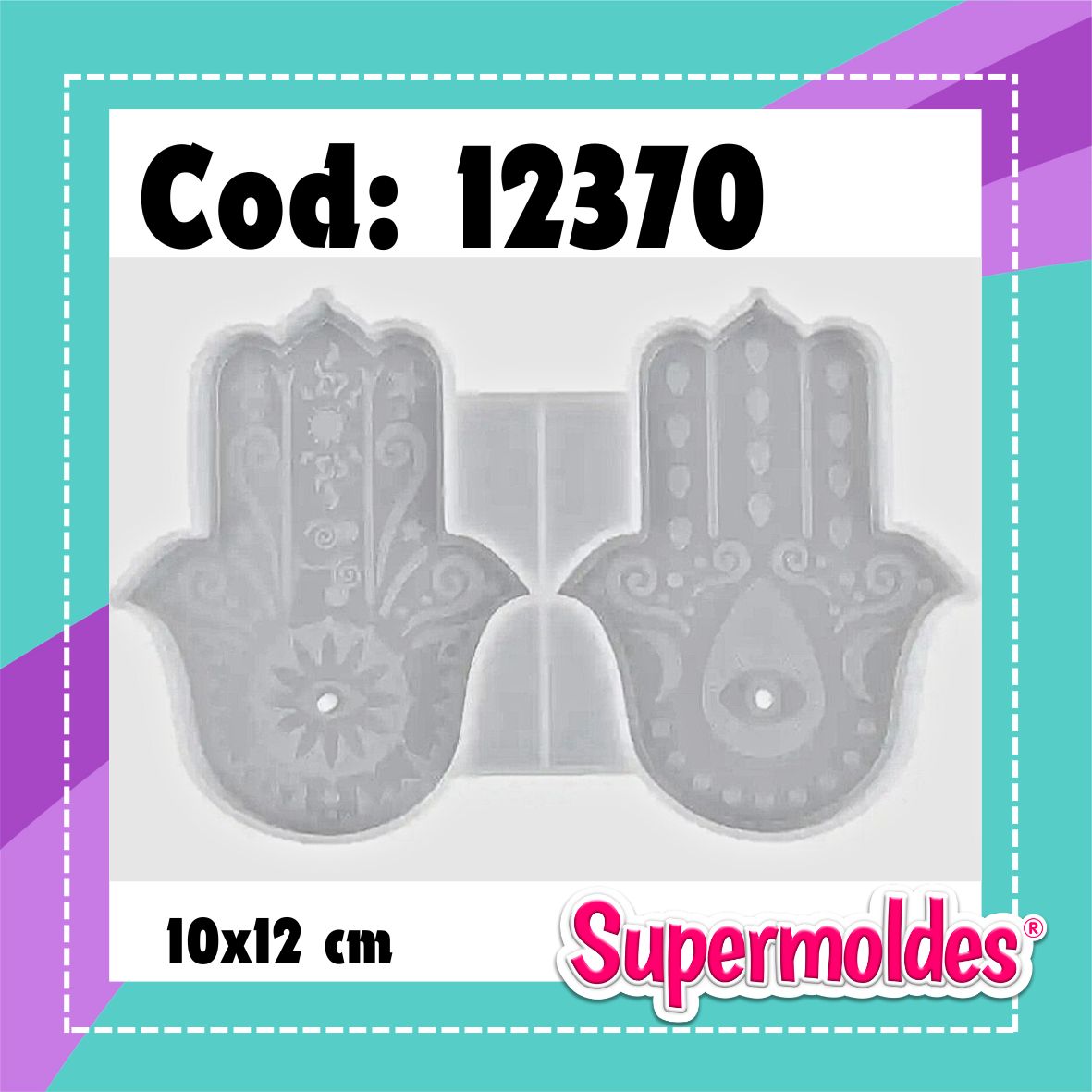 Manos de Fatima 2u 10x12cm aprox (chino)