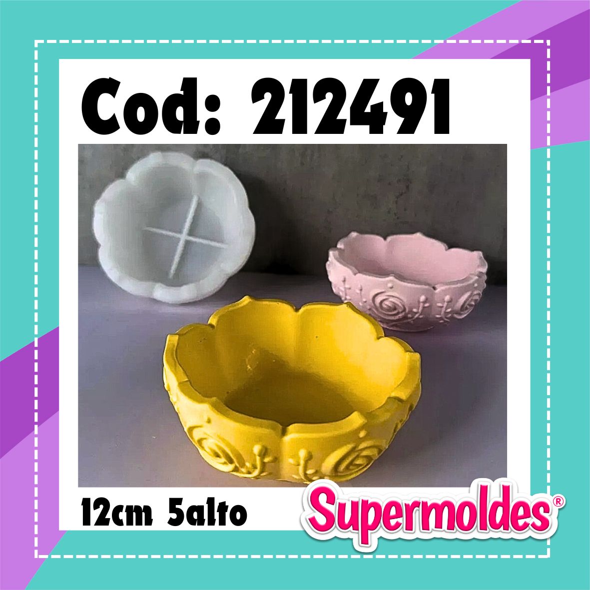 Compotera Portavela Cuenco 11 x 5 cm (chino) Maceta Caramelera