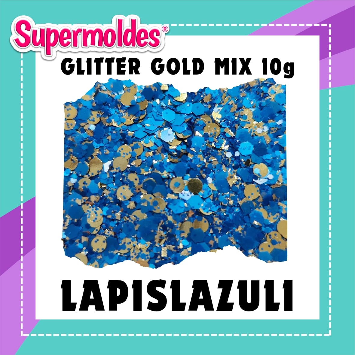 LAPISLAZULI Linea gold bicolor mix particulas 10g