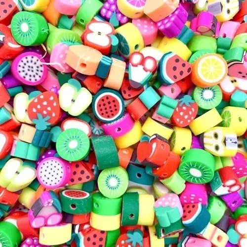 Fimo Frutas Formitas feteadas 50u aprox