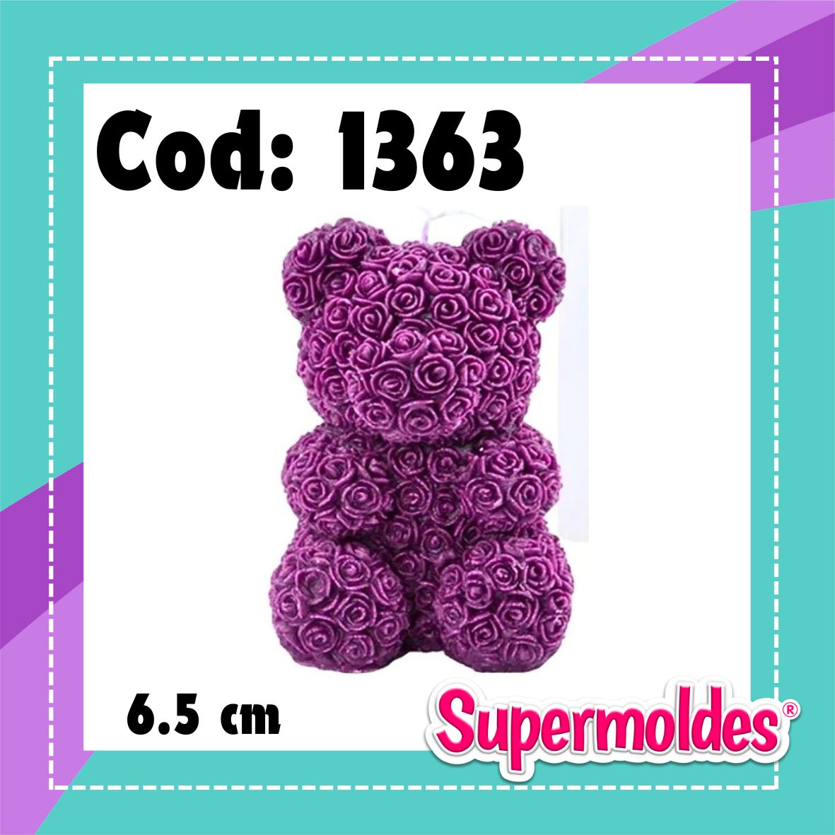 Osos de rosas 6,5 de alto (chino)