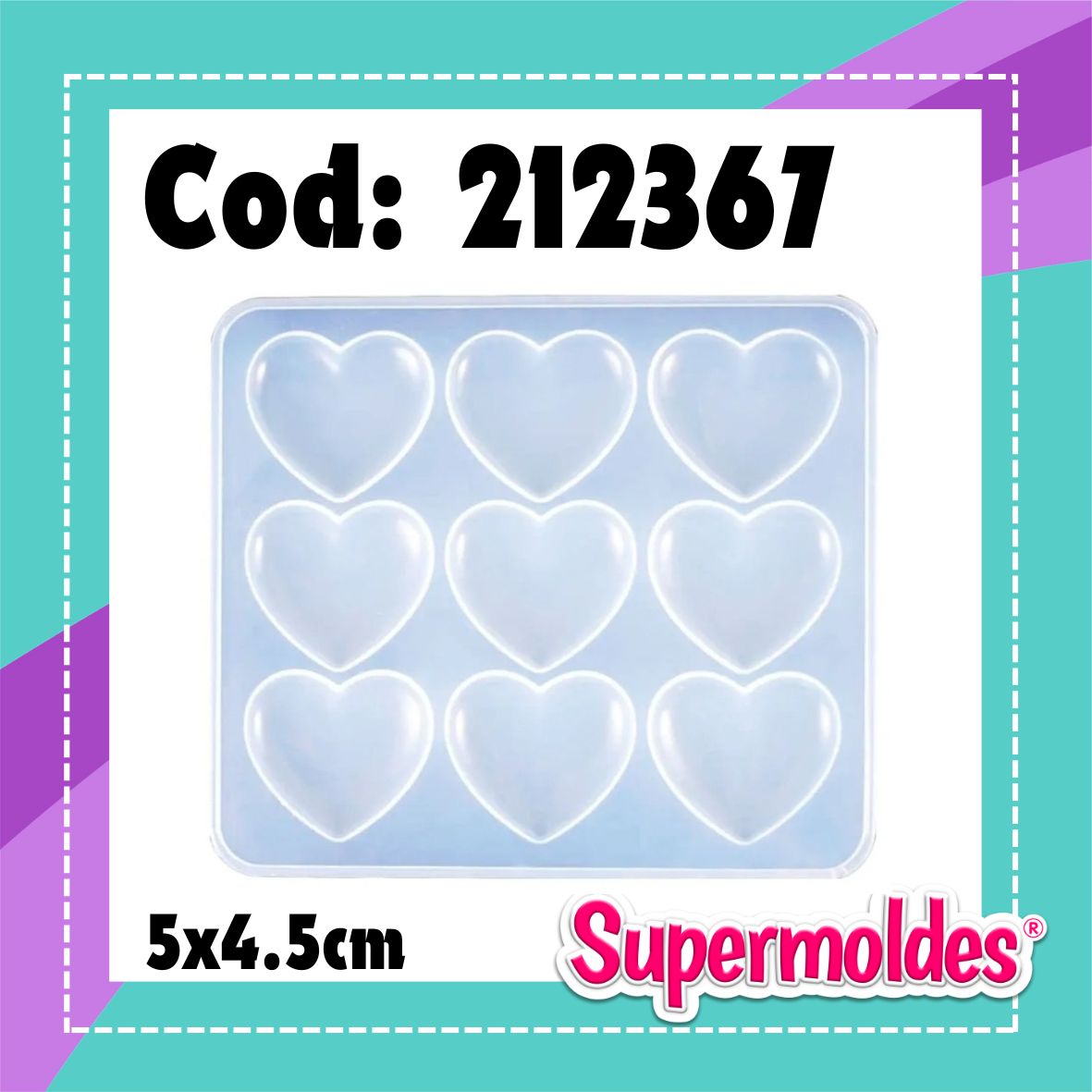 Corazones bombe 9u gorditos 5 x 4,5cm (chino)