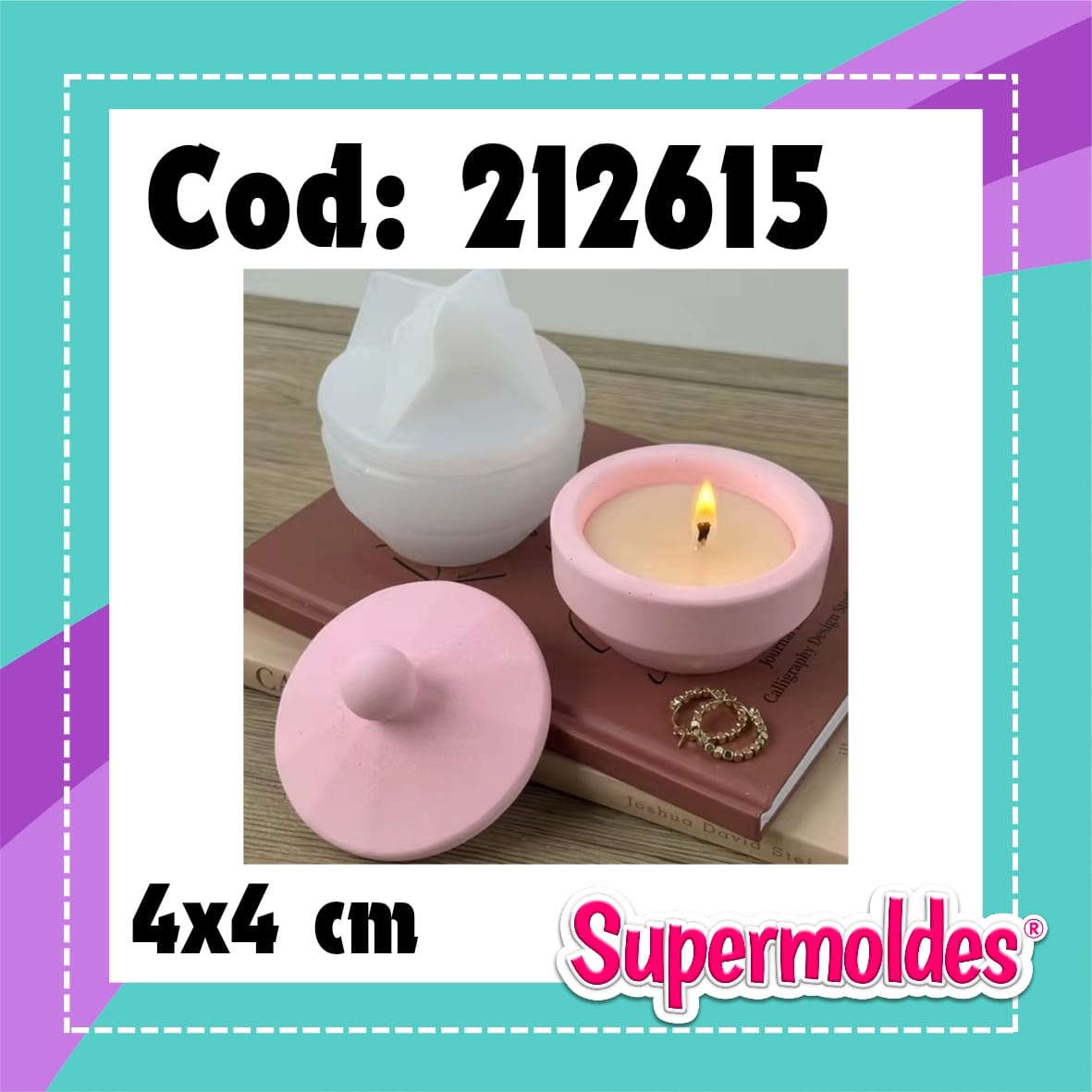 Mini caramelera lisa 4x4 cm (chino)