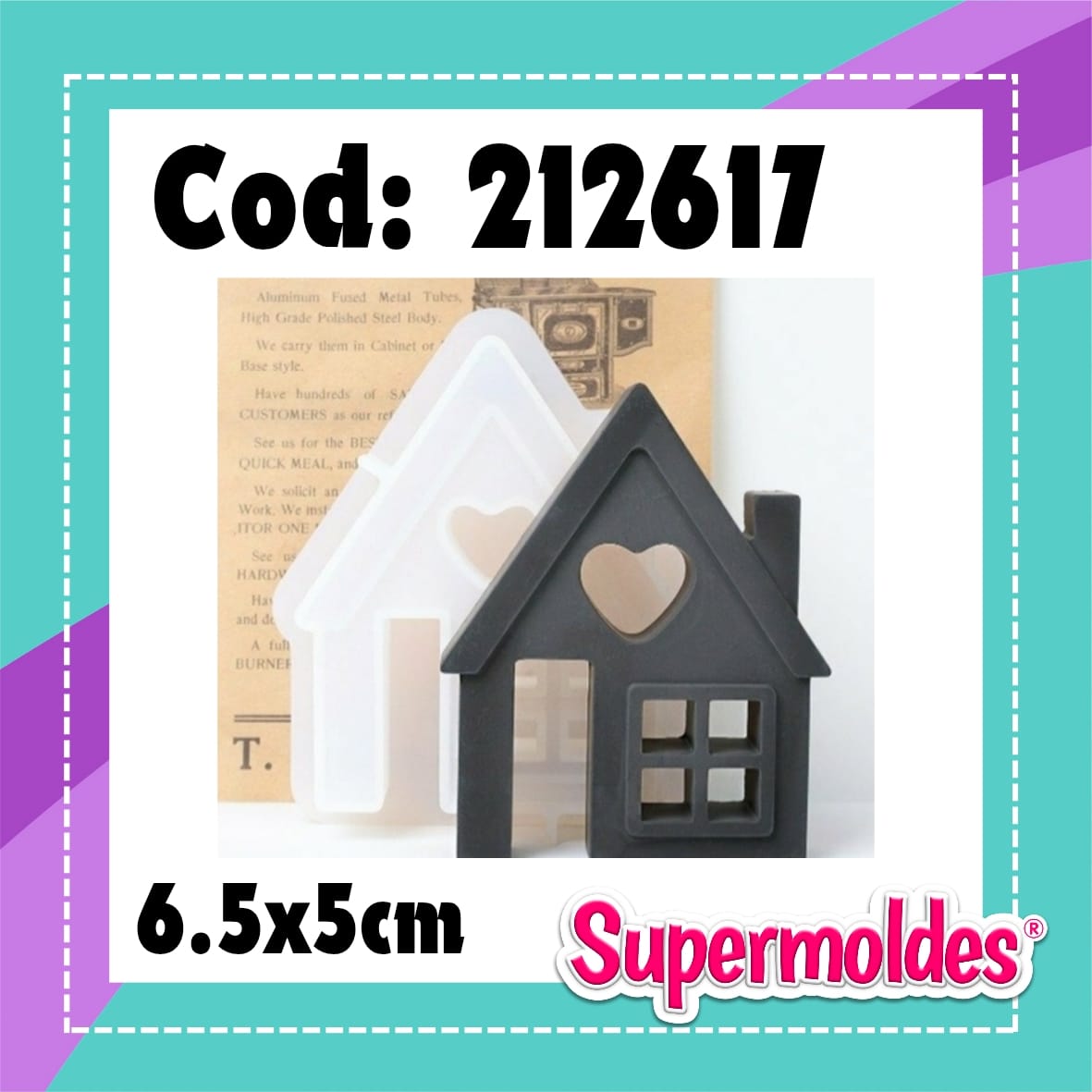 Casita plana con ventanas 6,5x5x2 (chino)