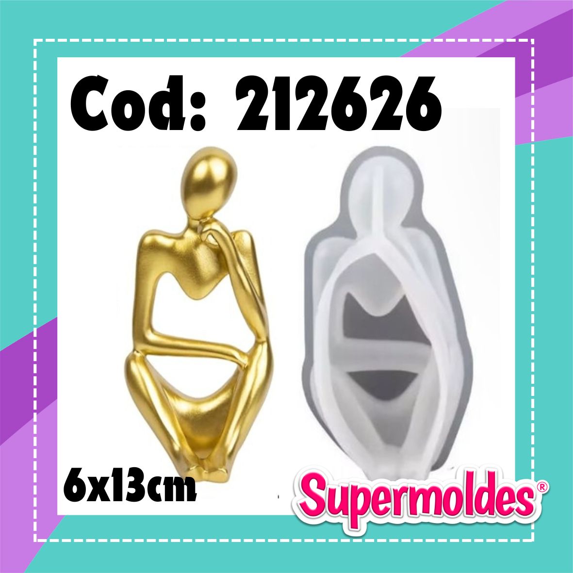 Figura humana calada sentada 6x13cm (chino)
