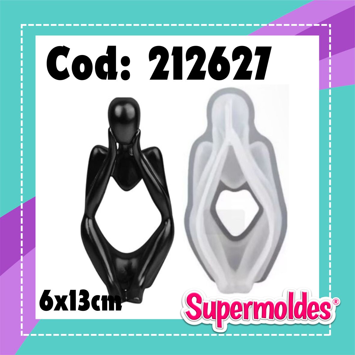 Figura humana calada sentada 9x13 cm (chino)