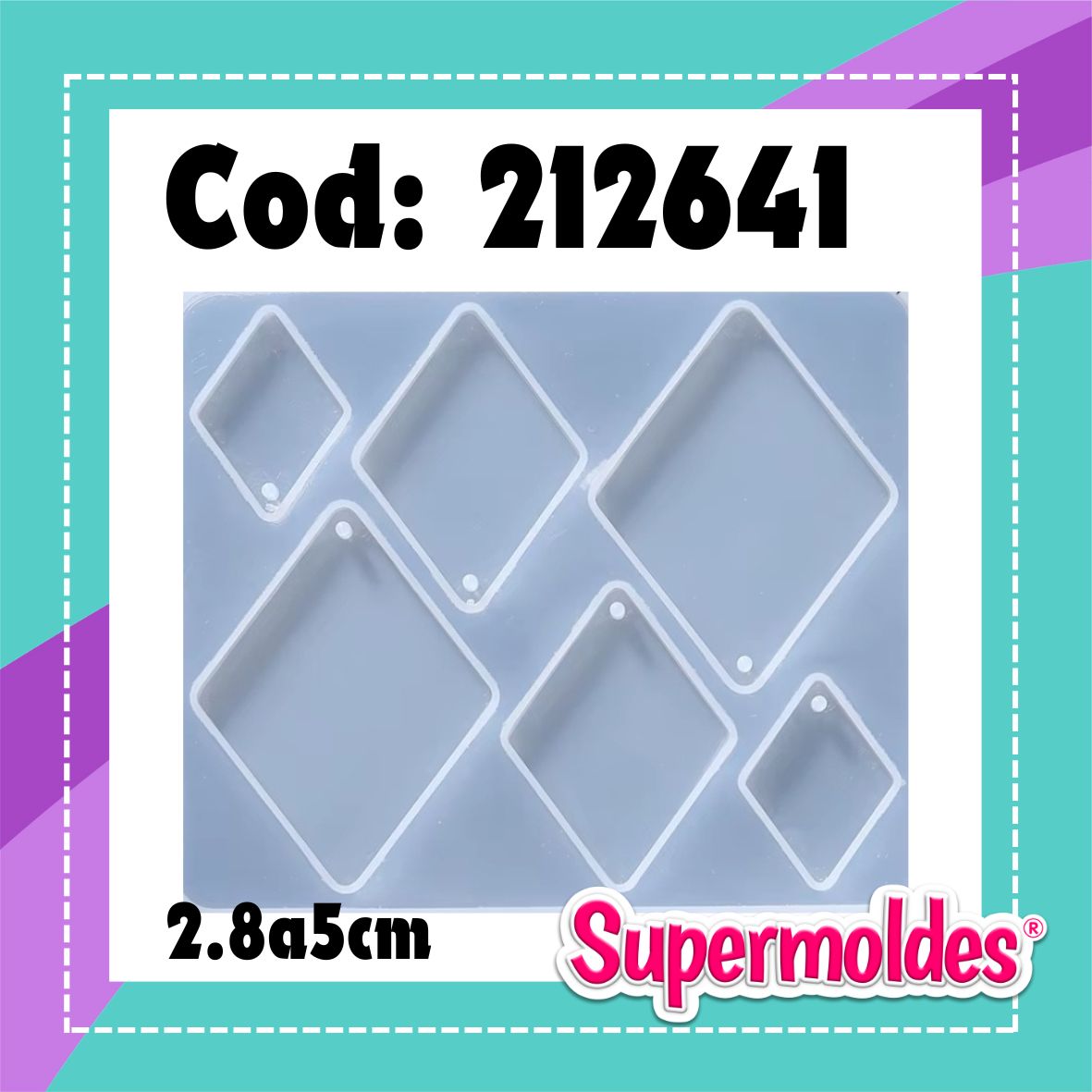 Rombos 3 pares de 2,8 a5cm (chino)