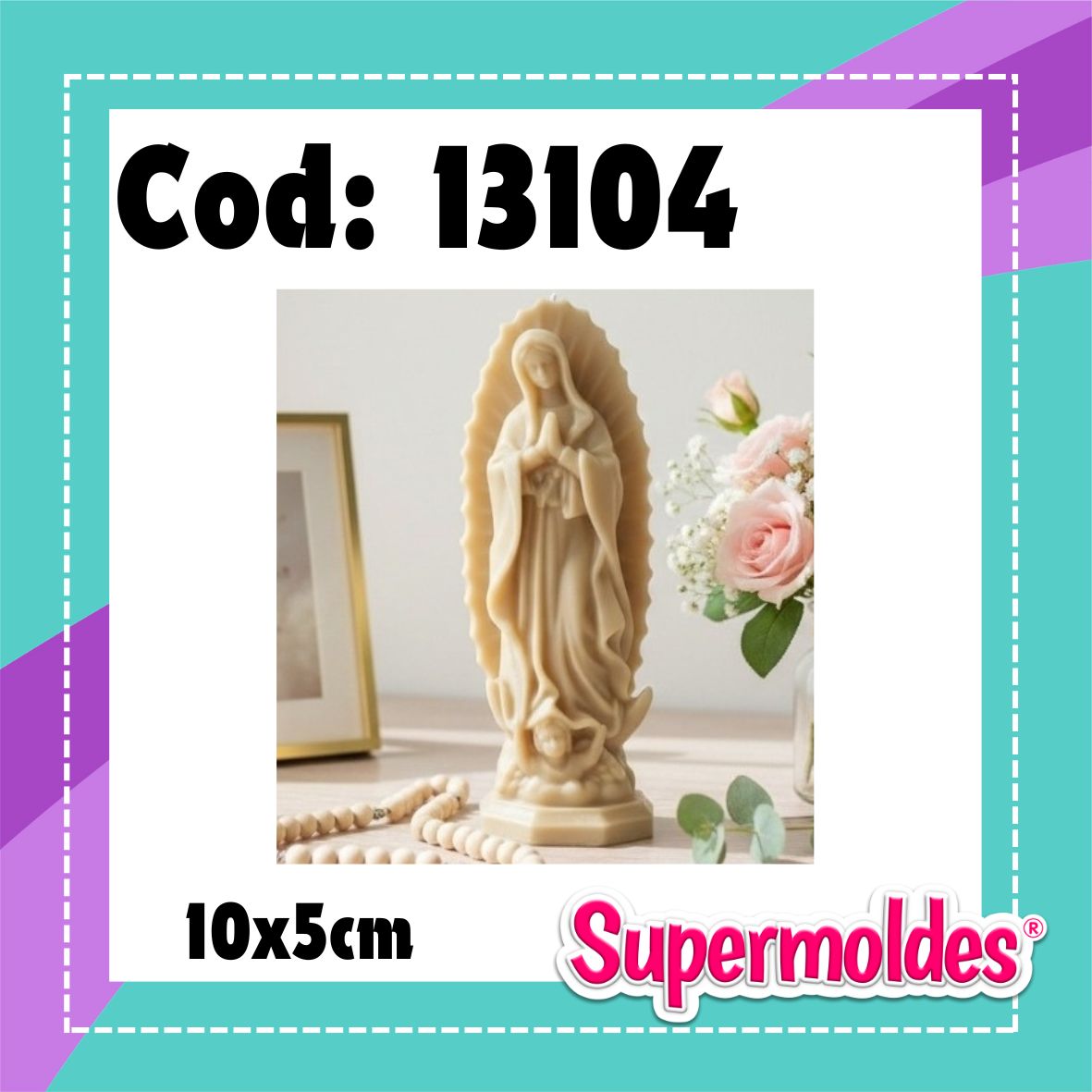 Virgen de Guadalupe 10x5cm (chino)