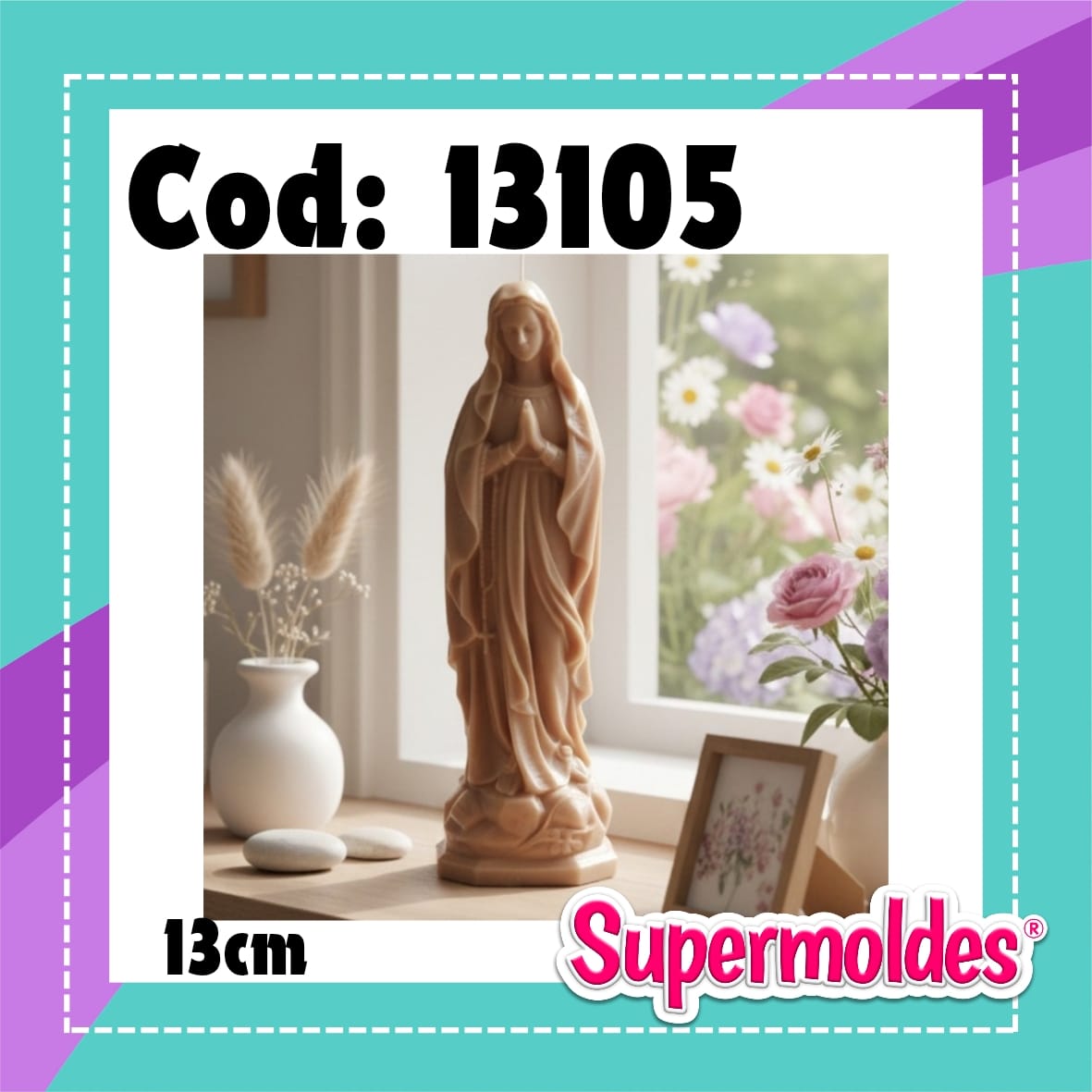 Virgen Maria 13 x 4,5 cm ( chino)