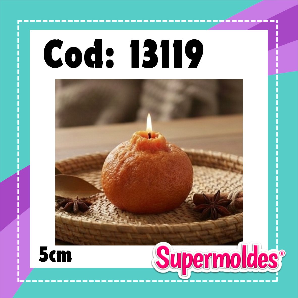 Mandarina 5x4,5 cm (chino)