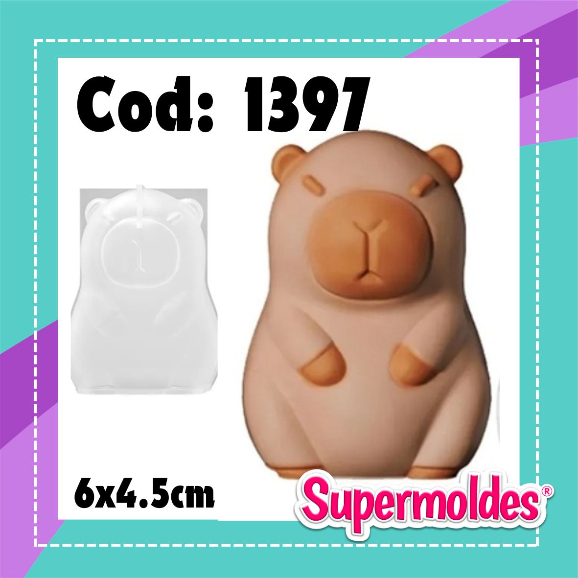 Capibara chico 6x4,5cm (chino)