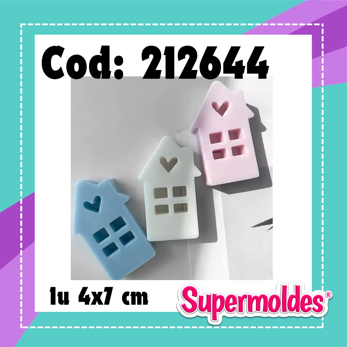Casita 4 x 7cm 2cm prof (chino)