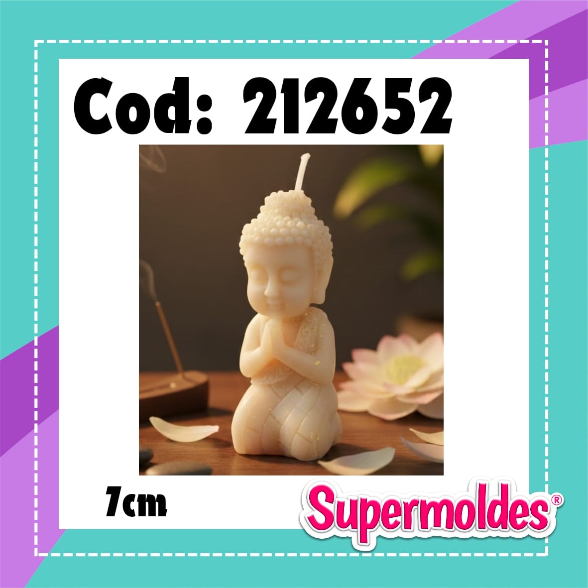 Buda arrodillado rezando 7cm alto (chino)