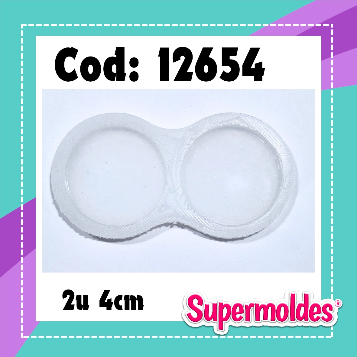 Circulos 2u de 4cm diam 4mm espesor