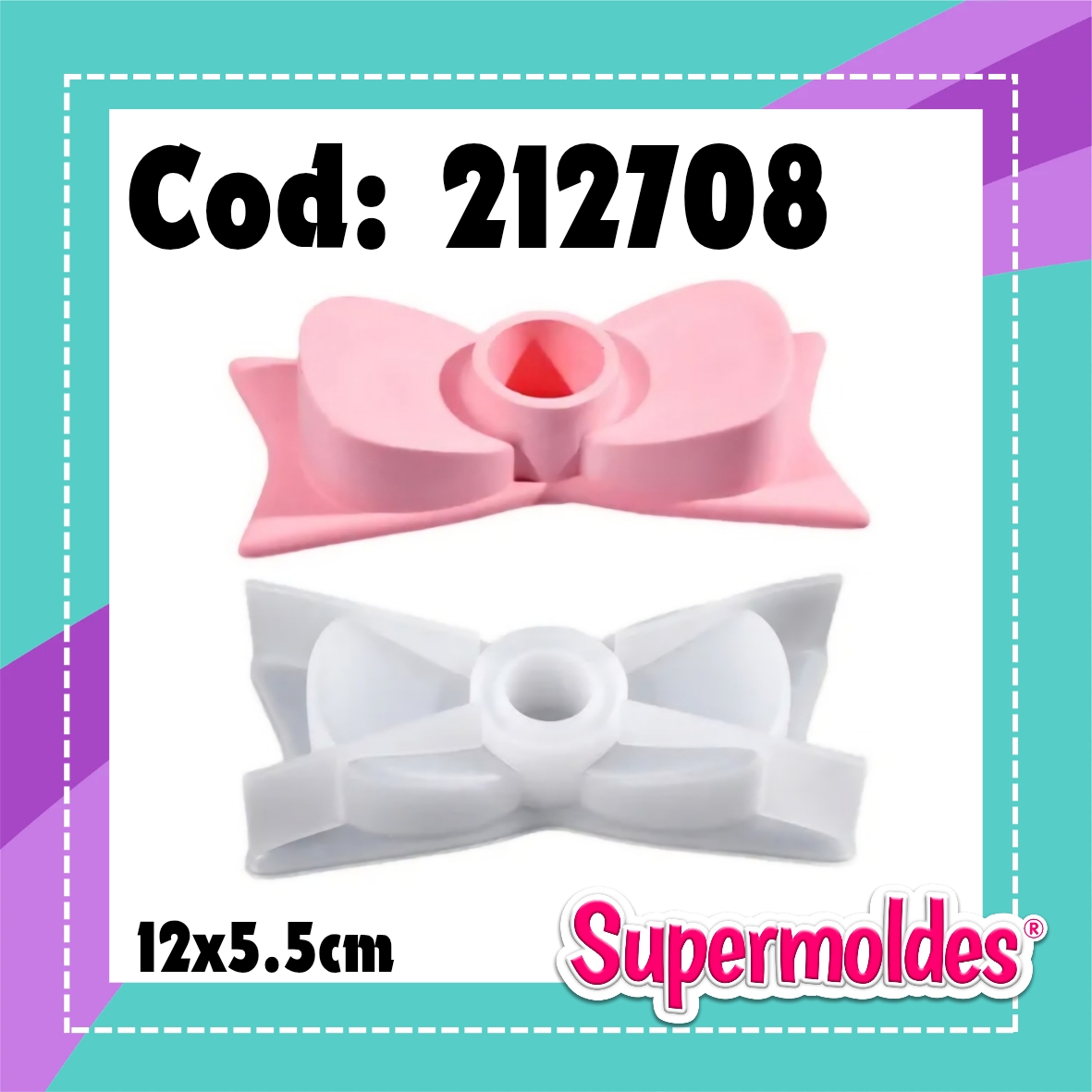 Portavela moño 12x5,5 cm (chino)