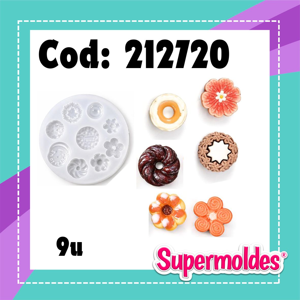 Galletitas y postres miniaturas 9u (chino)