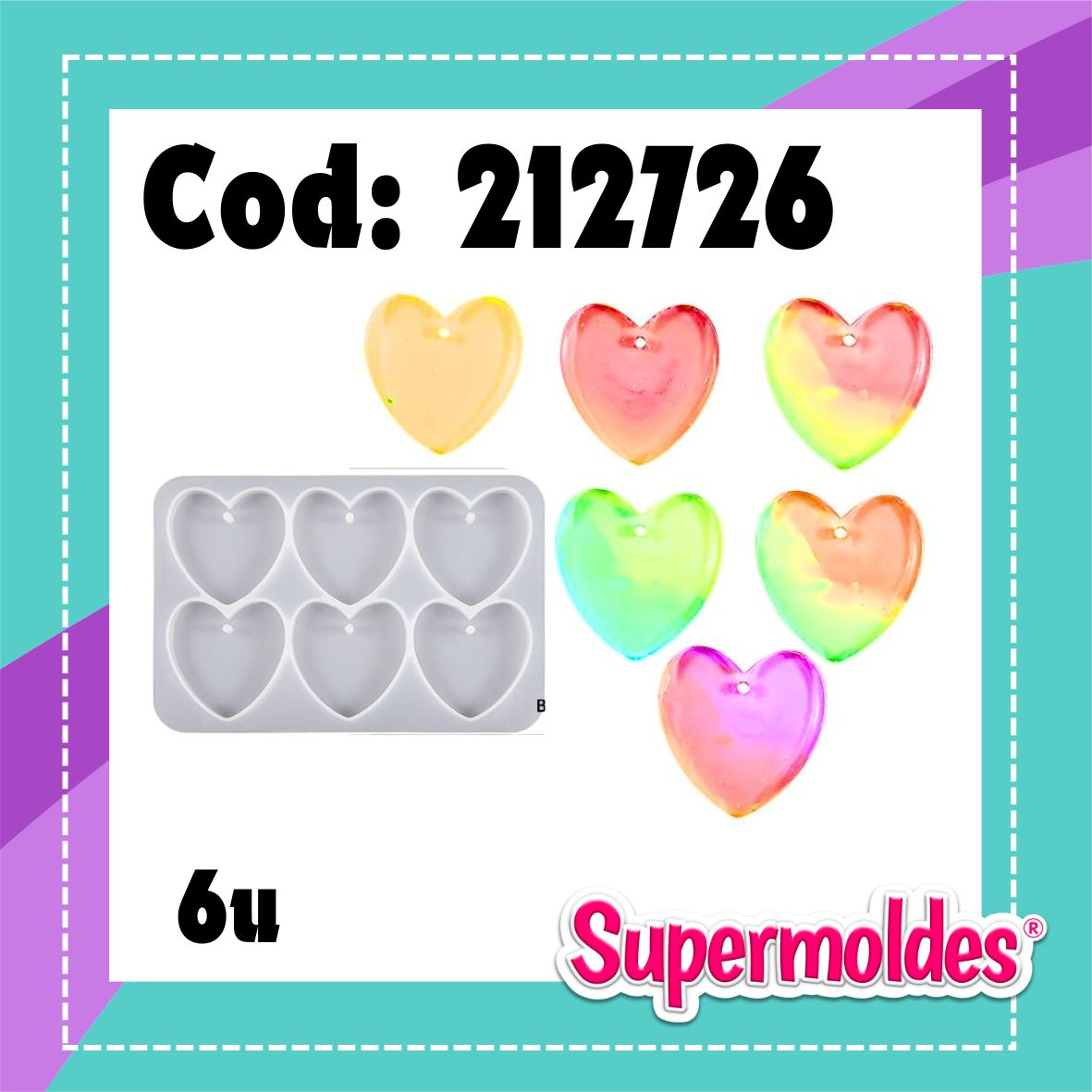 Corazones x 6u (chino)