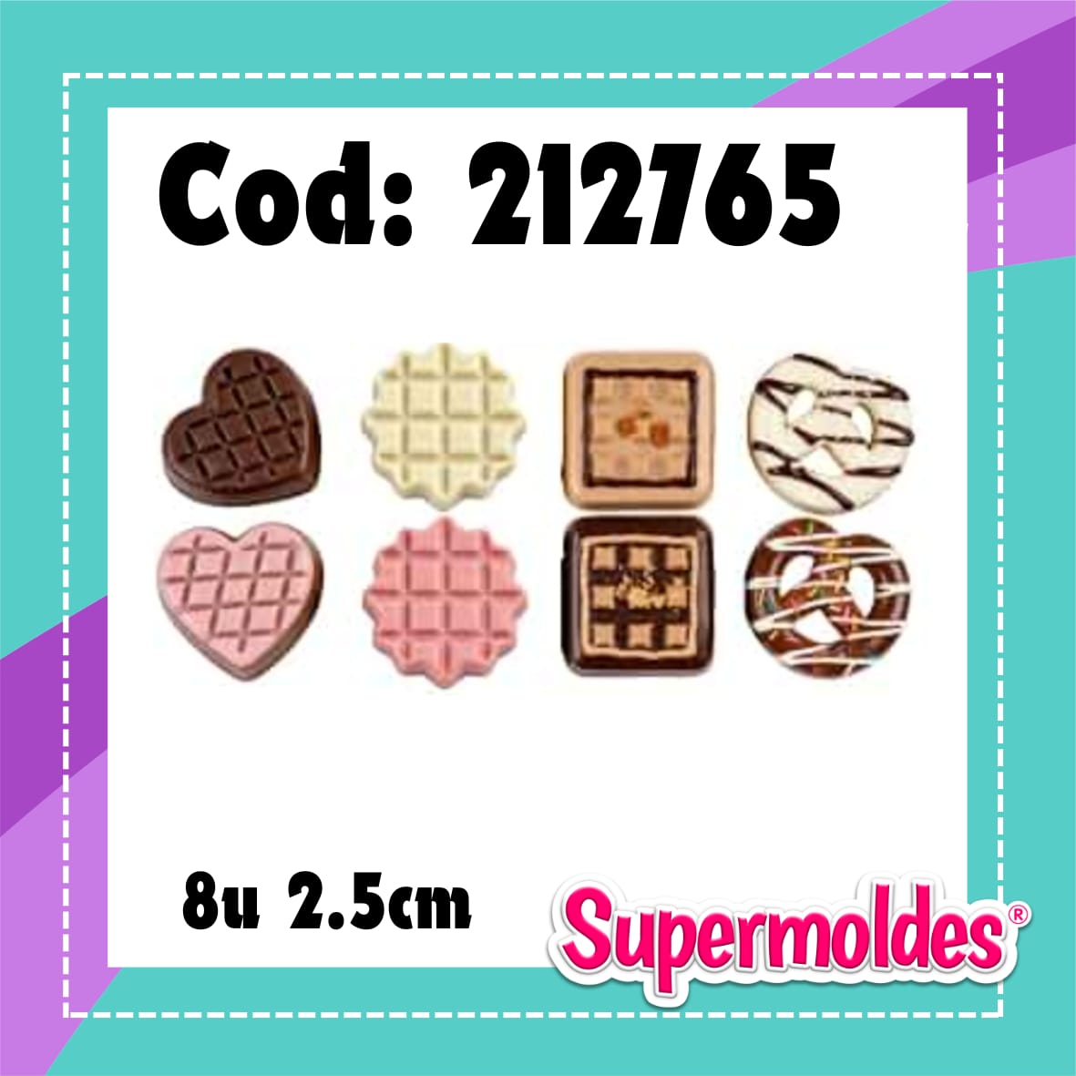 Galletitas 8u 2,5cm (chino)