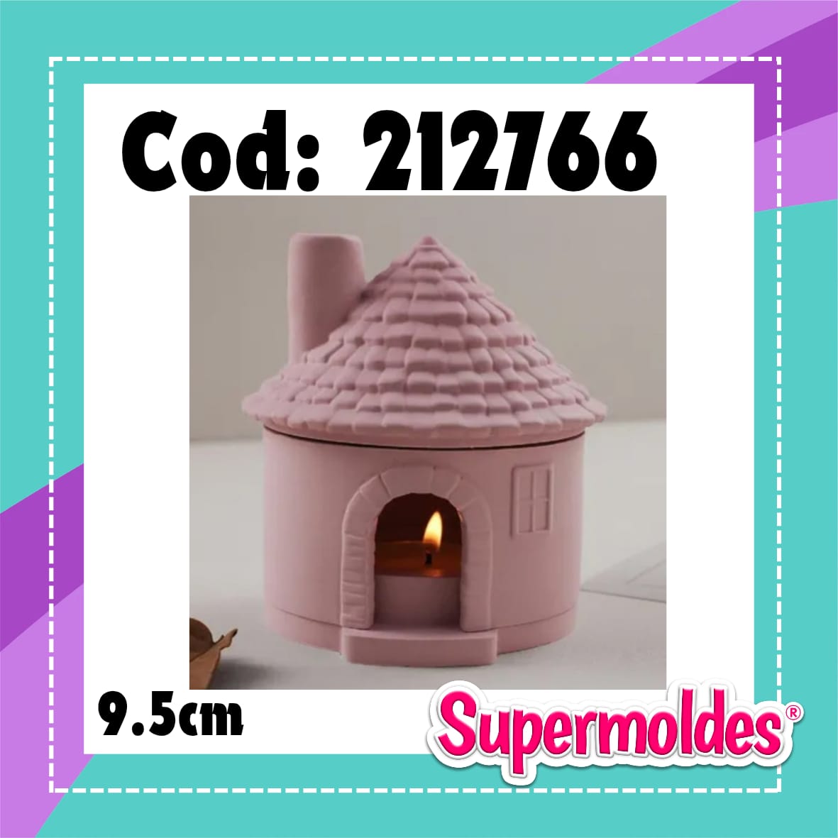 Sahumador con chimenea 9,5 cm (chino)