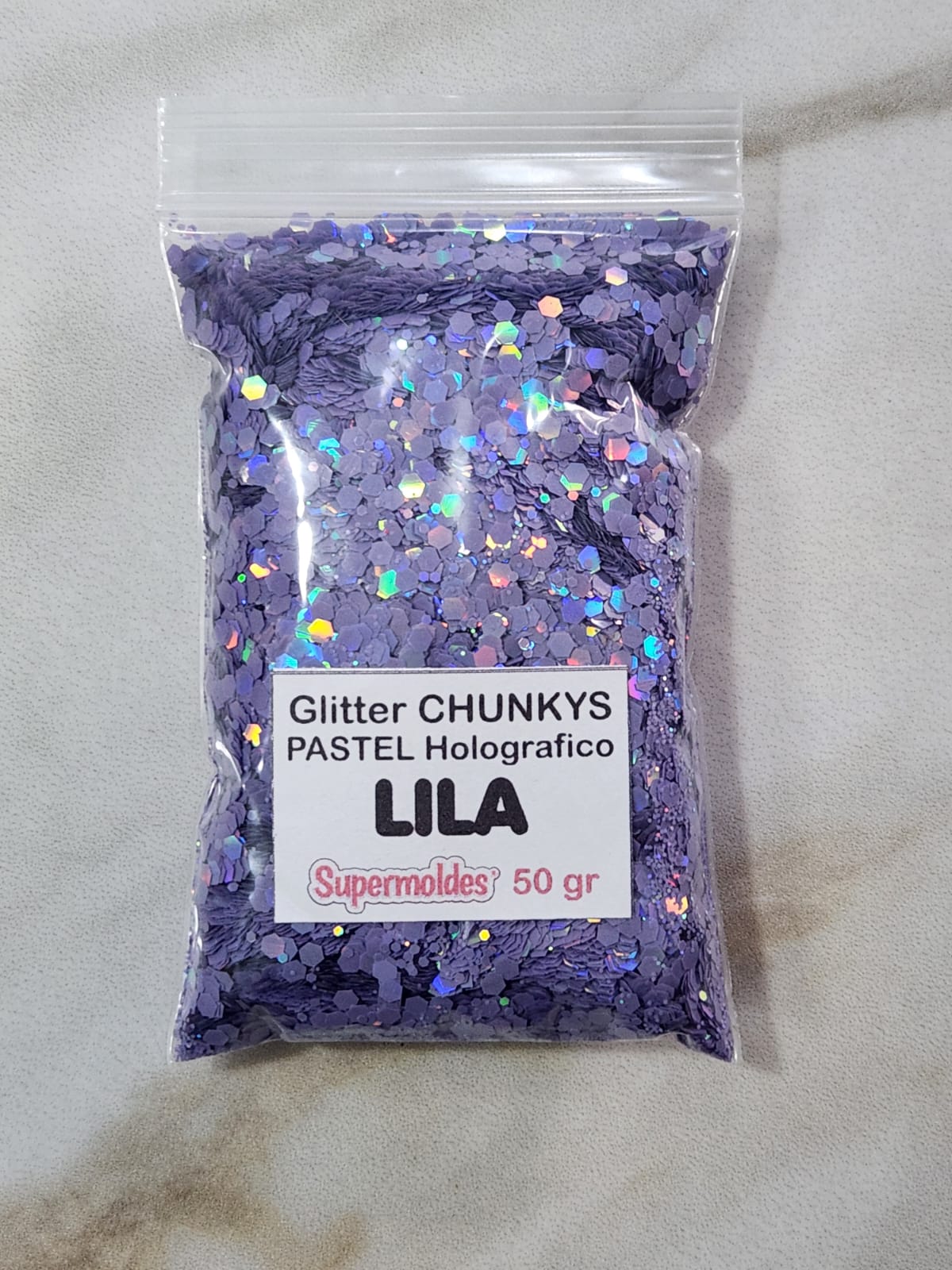 LILA Pastel Holografico 50grs