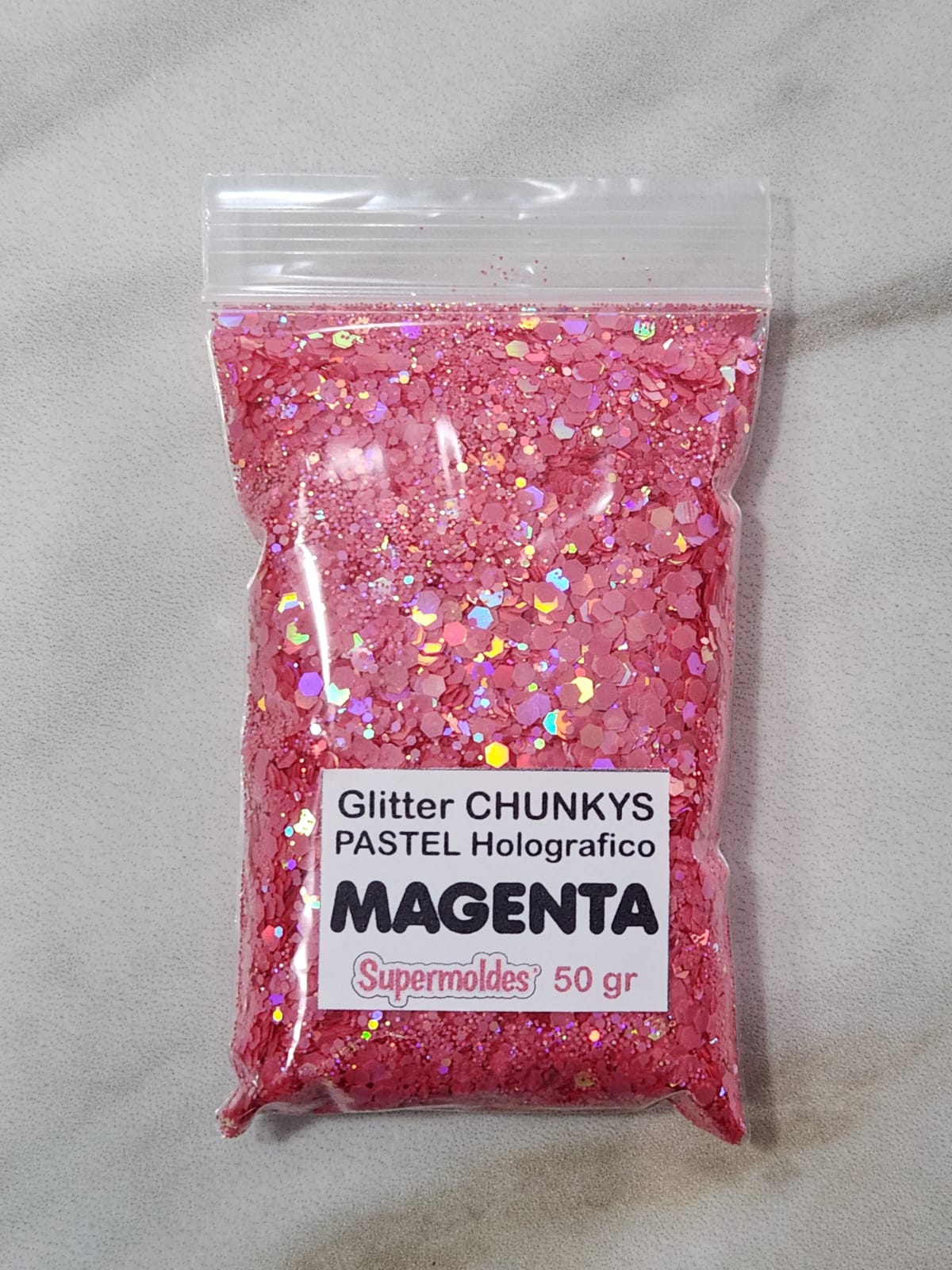 MAGENTA Pastel Holografico 50grs