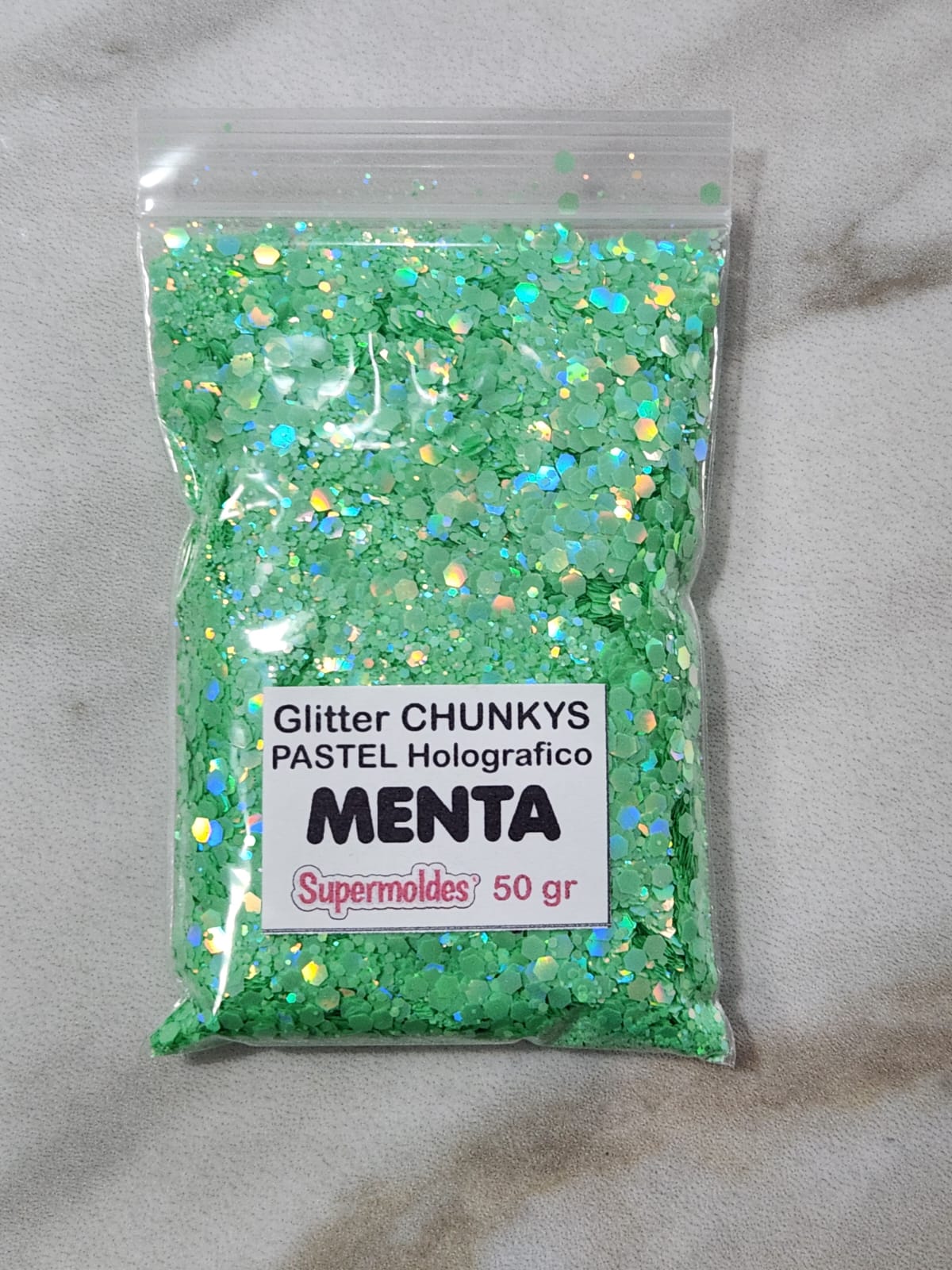 MENTA Pastel Holografico 50grs