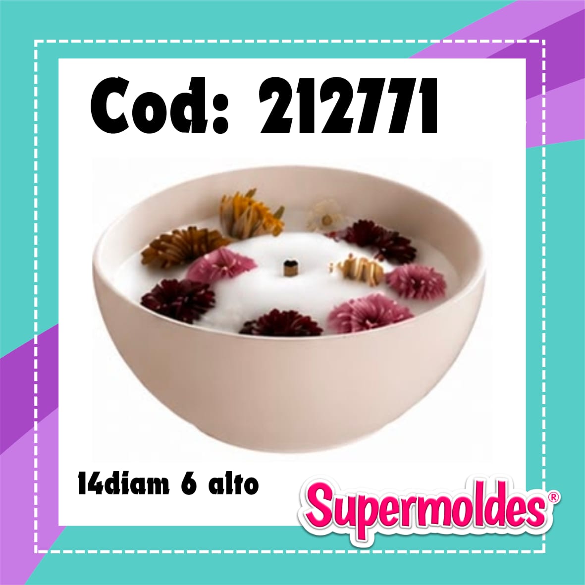Bowl compotera, cuenco, portavela, bandeja reconda con profundidad gde 10x4cm (chino)