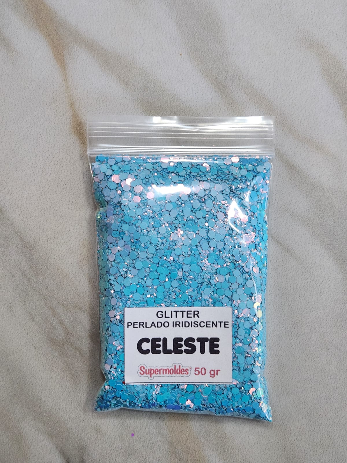 CELESTE Perlado iridiscente 50grs