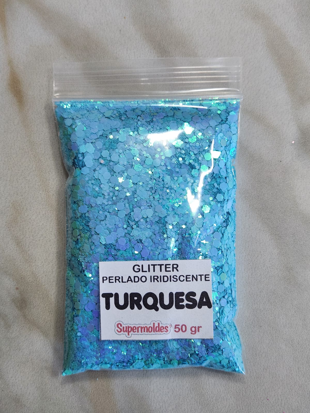 TURQUESA Perlado iridiscente 50grs