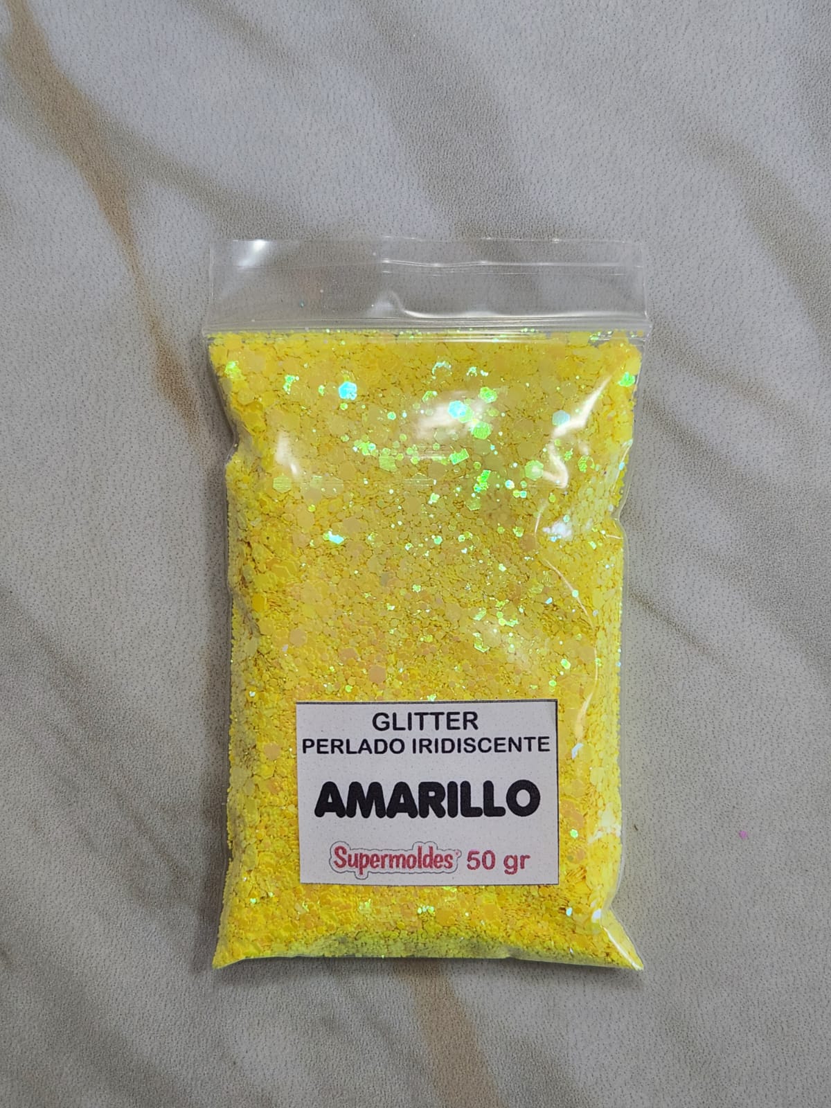 AMARILLO Perlado iridiscente 50grs
