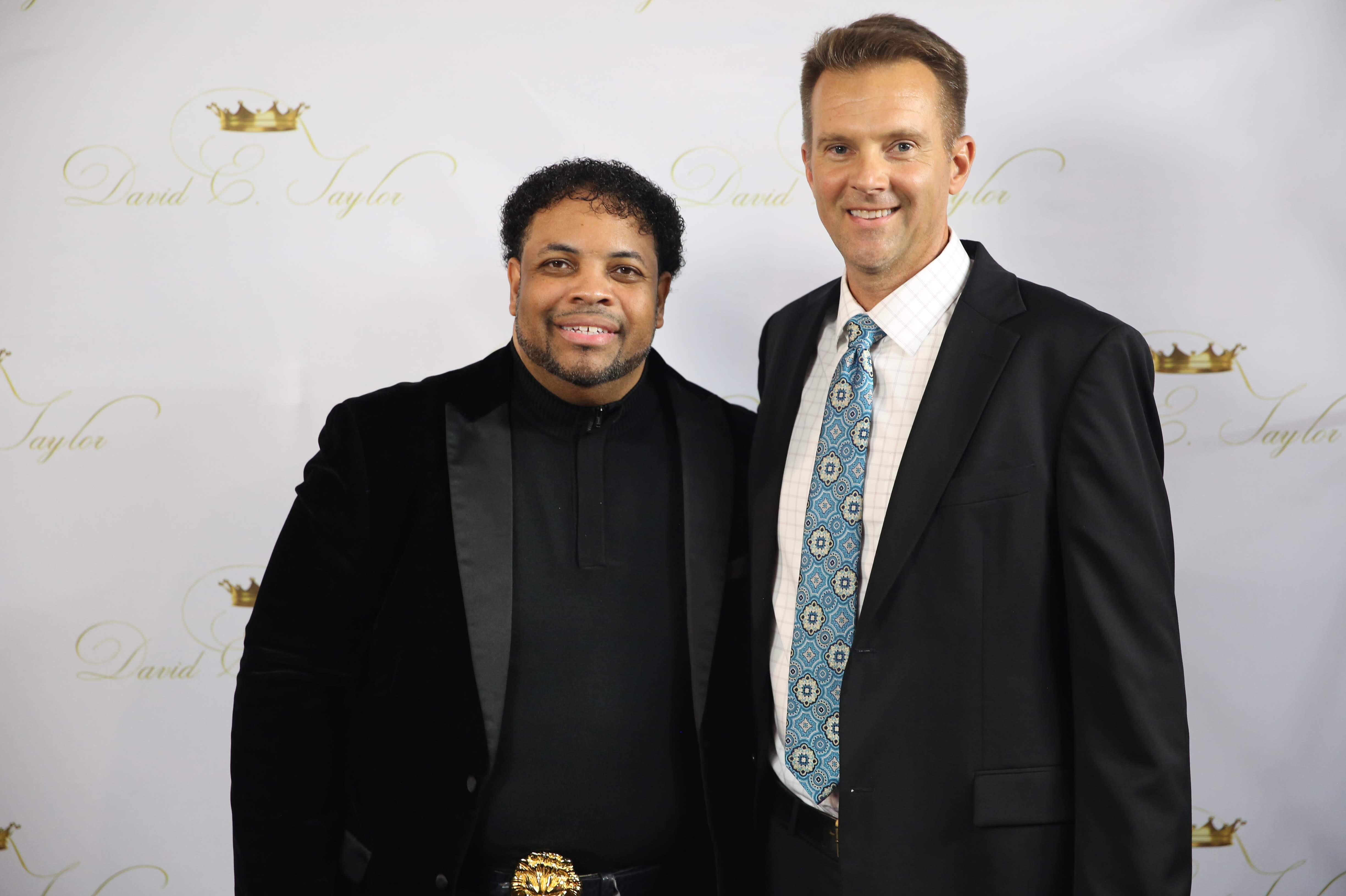 Apostle David E. Taylor (left), Chris Michals (right) – August 2018 at JMMI, Taylor Michigan