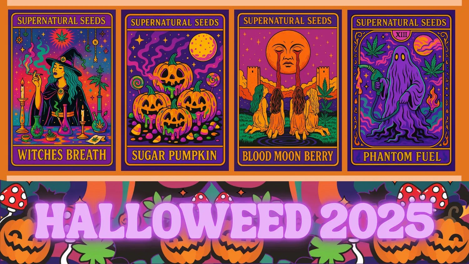 Halloweed cannabis seeds Supernatural Seeds U.K