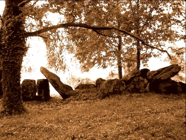 Dolmen, Brittany postcard