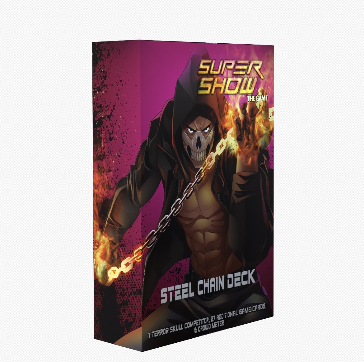 Stipulation Deck : Steel Chain. 1 player deck plus rules for a steel chain match! A great addition to your starter sets.