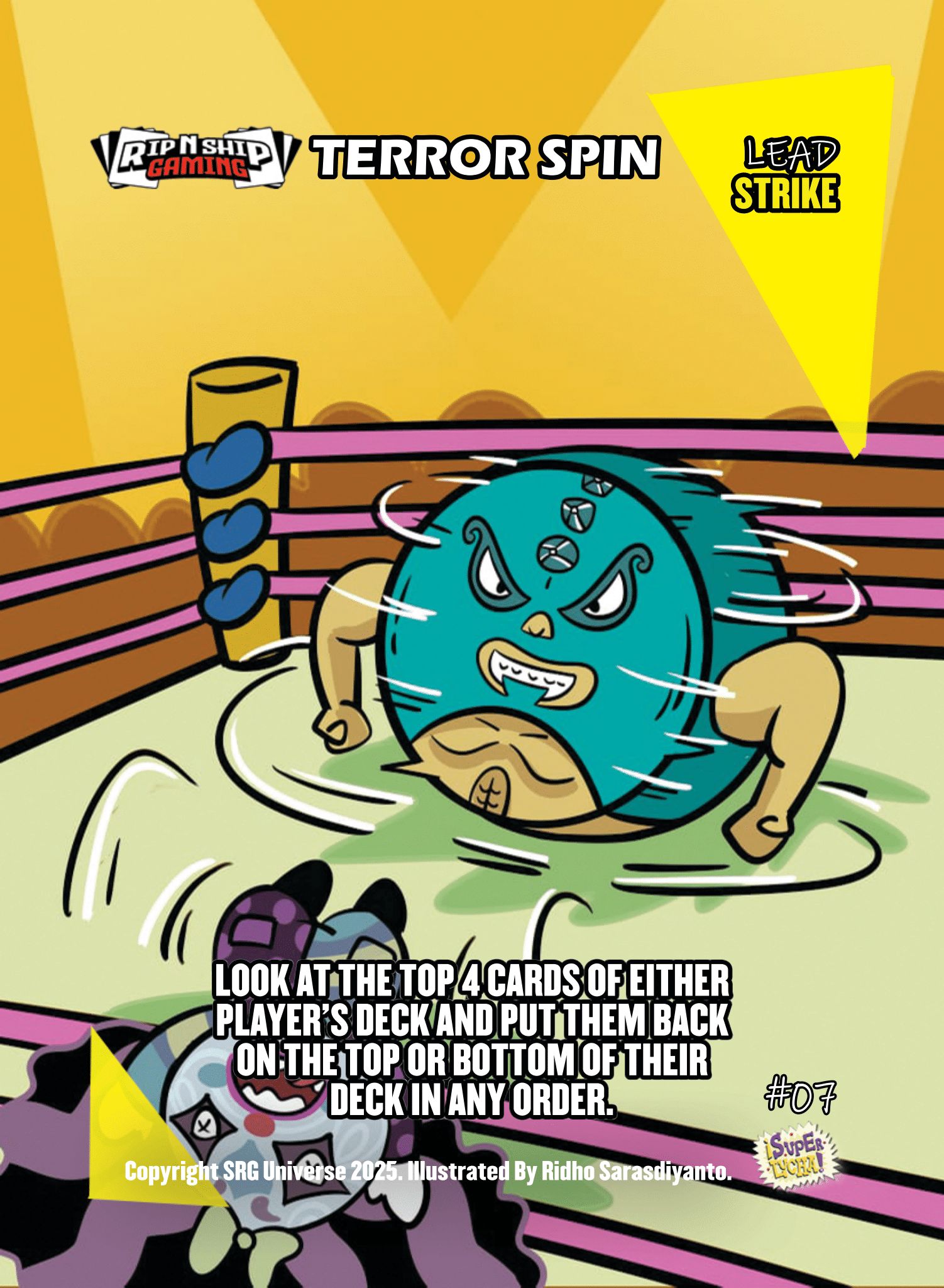 Super Lucha Single card: #07 Rip n Ship Gaming Terror Spin