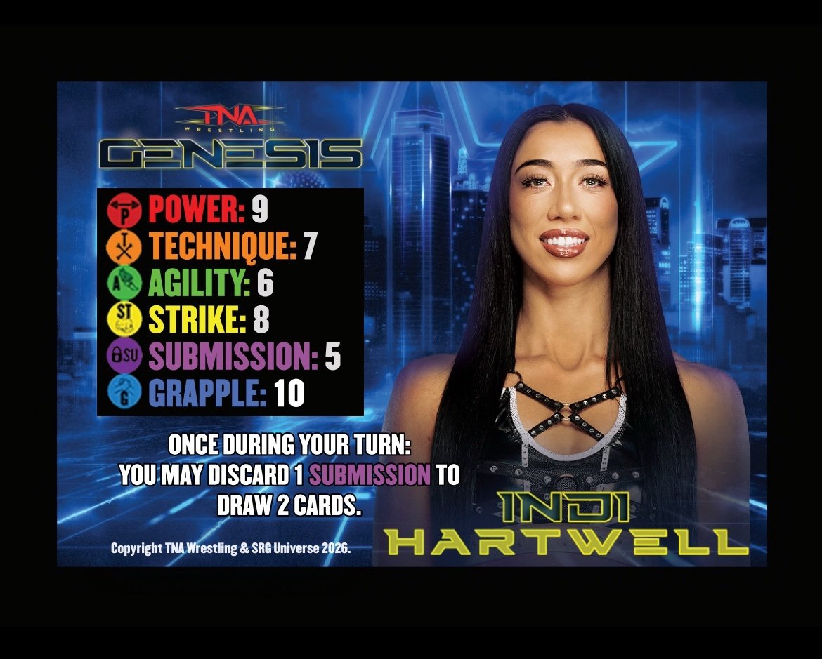 Indi Hartwell TNA Competitor Set CHASE CARD OUT OF STOCK