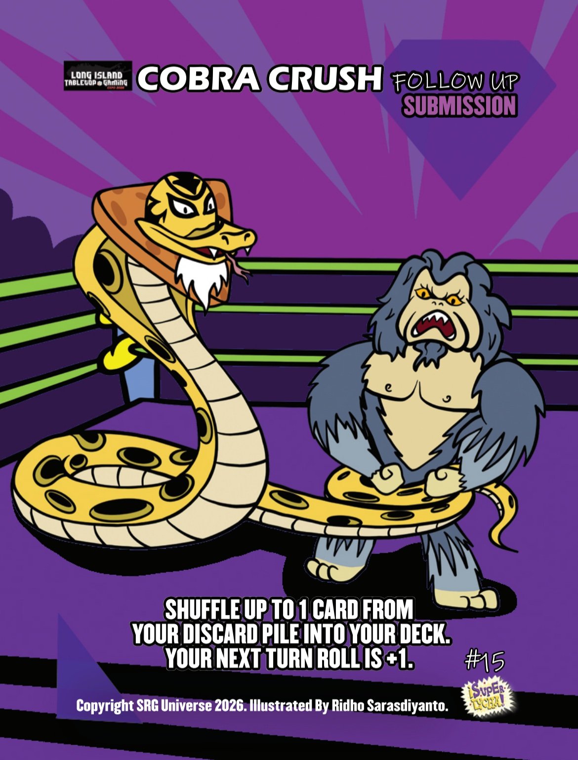 Super Lucha Three card Promo Set: Long Island Table Top