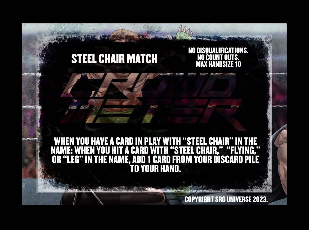 Steel chair match crowd meters