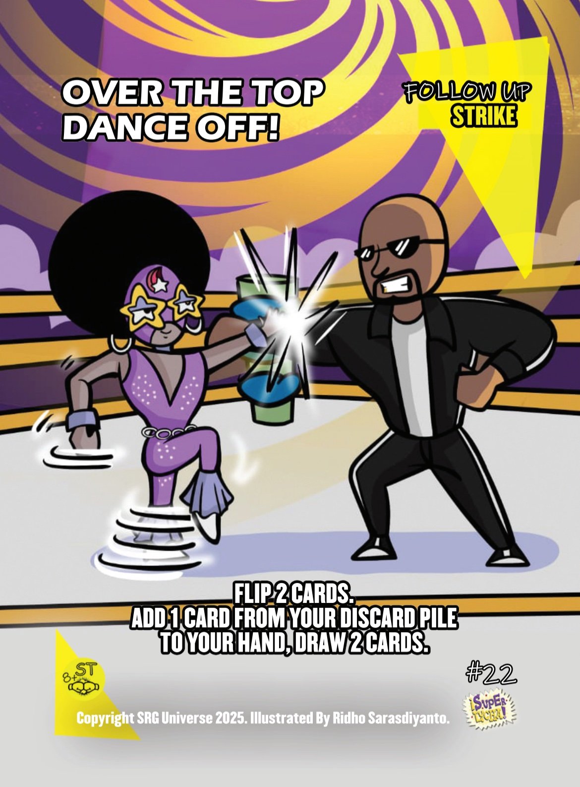 #22 - Over the Top Dance Off Super Lucha Prize card