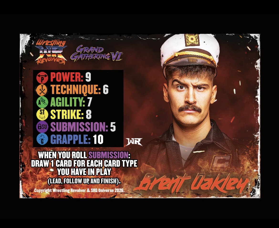Wrestling Revolver Competitor Set Brent Oakley